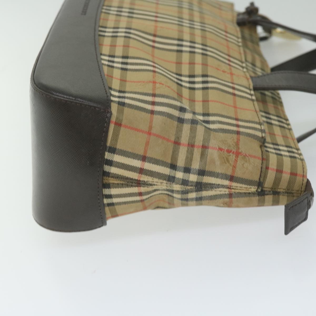 Burberry Nova Check Handbag Nova Check Canvas And Leather Beige Canvas Handbag