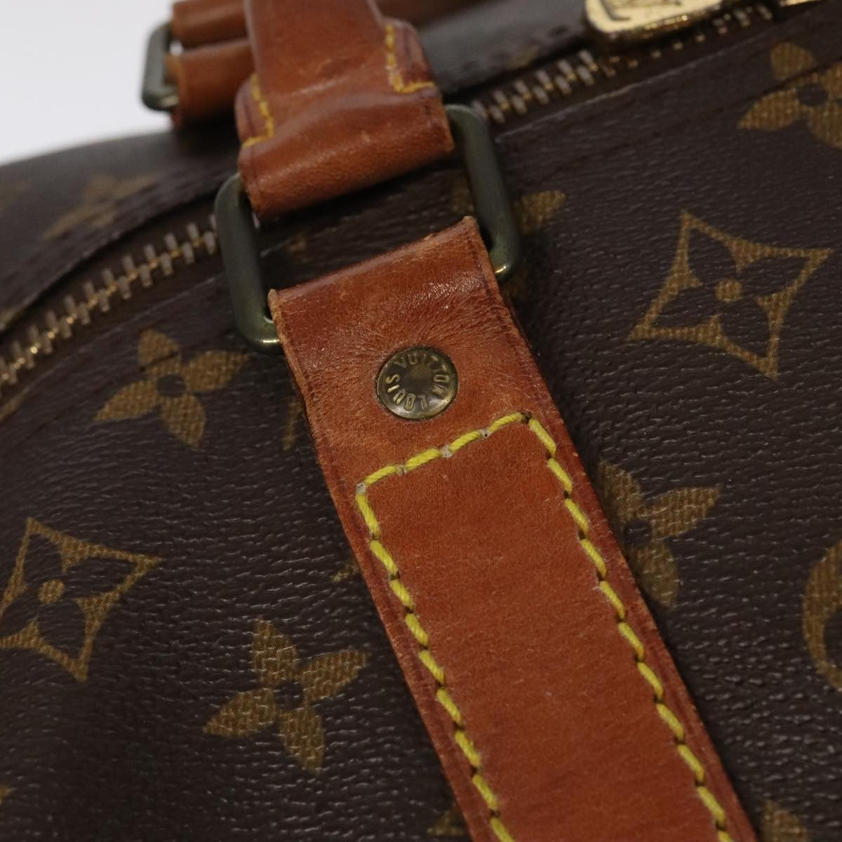Louis Vuitton Keepall Bag Monogram Canvas Brown Canvas Travel Bag