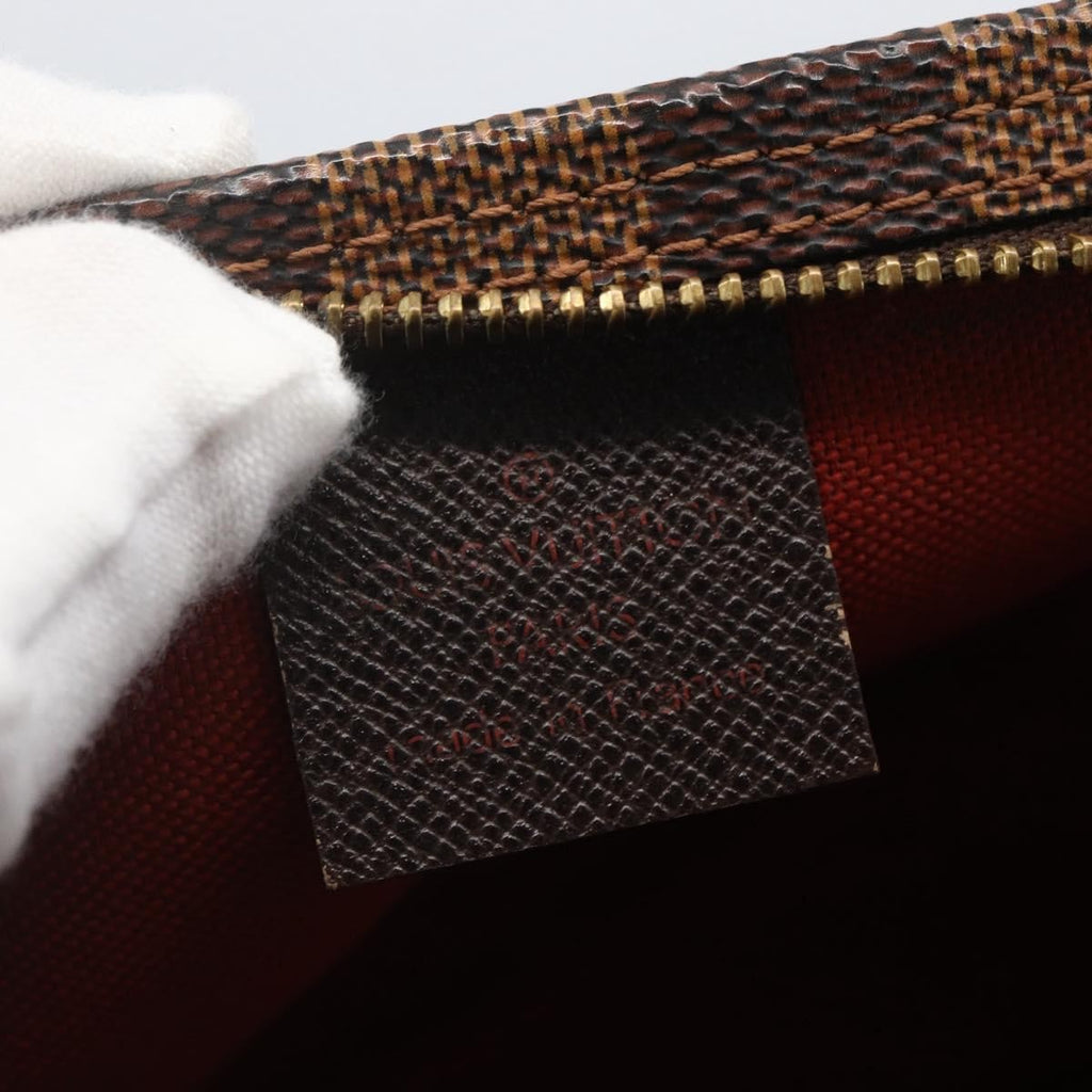 Louis Vuitton Trousse Make Up Bag Damier Brown Canvas Clutche & Pouche Bag