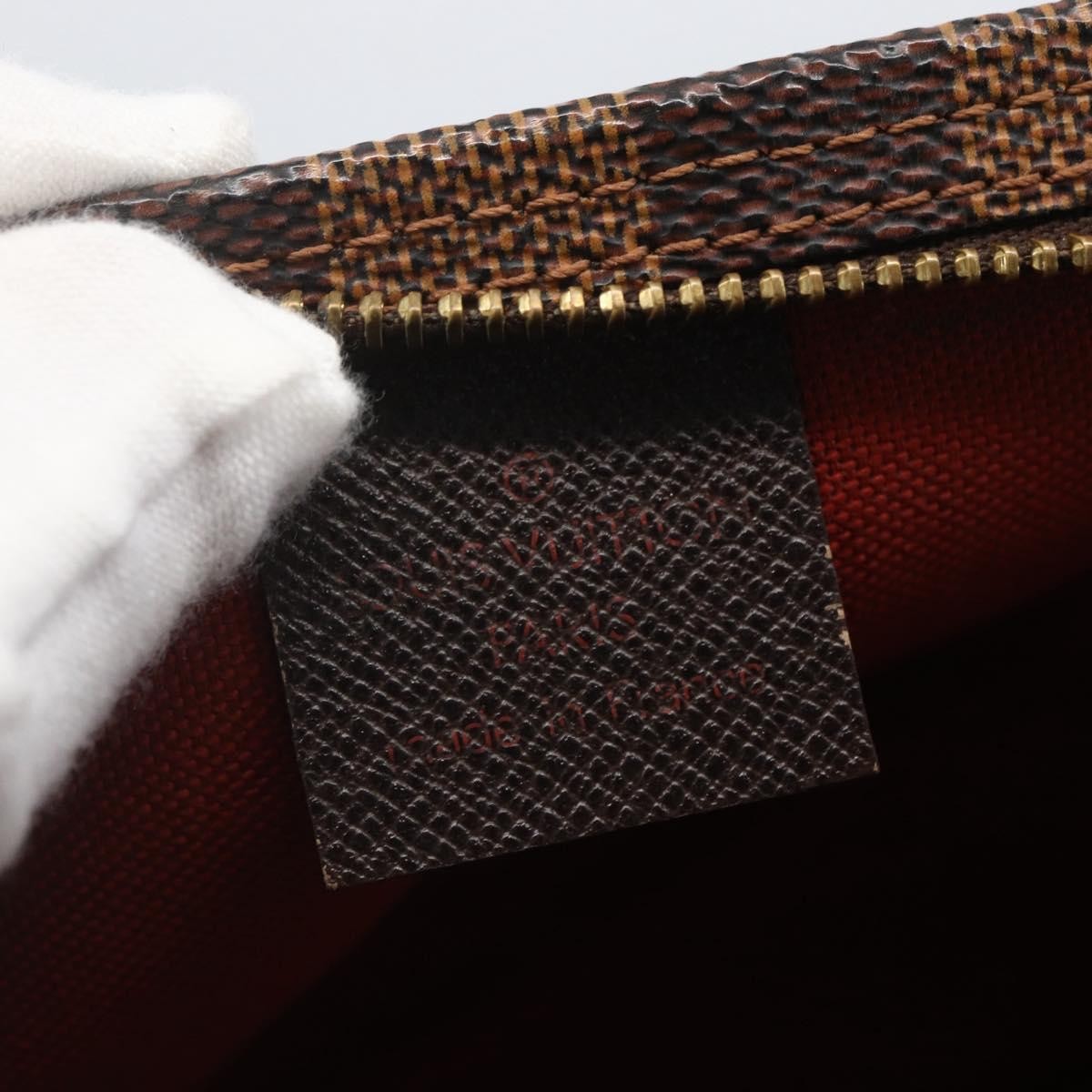 Louis Vuitton Trousse Make Up Bag Damier Brown Canvas Clutche & Pouche Bag
