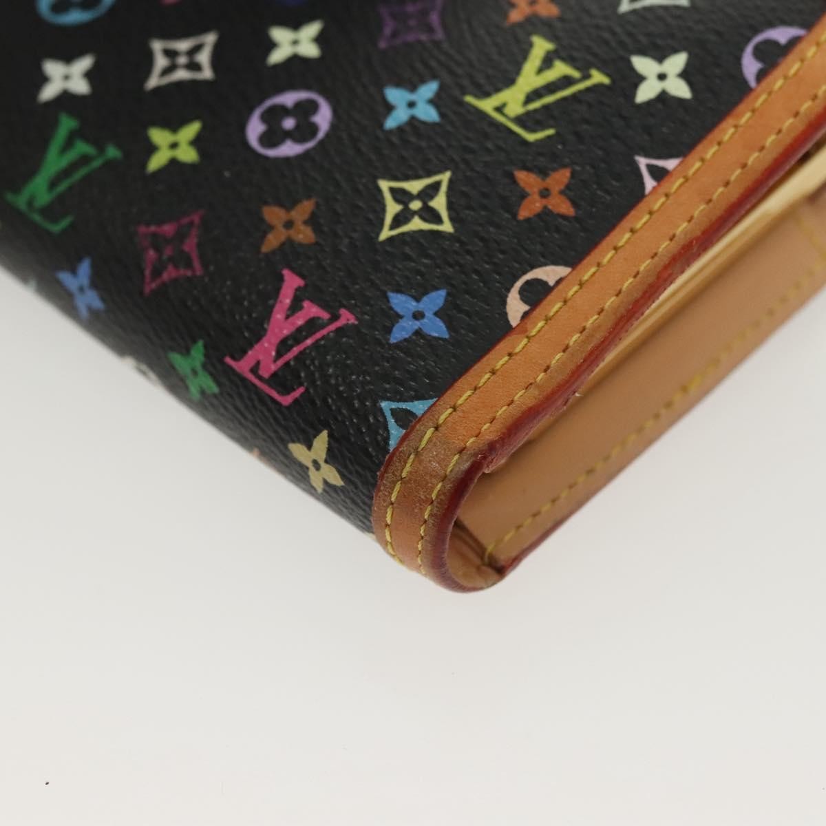 Louis Vuitton Portefeuille Viennois Monogram Canvas Black Canvas Wallets Accessory