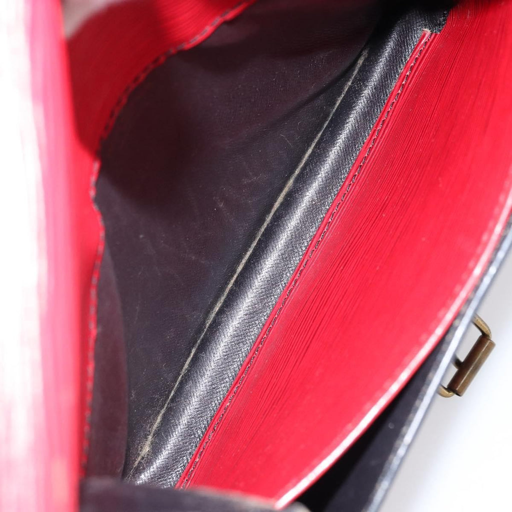 Louis Vuitton Cartouchiere Handbag Epi Leather Red Leather Shoulder Bag