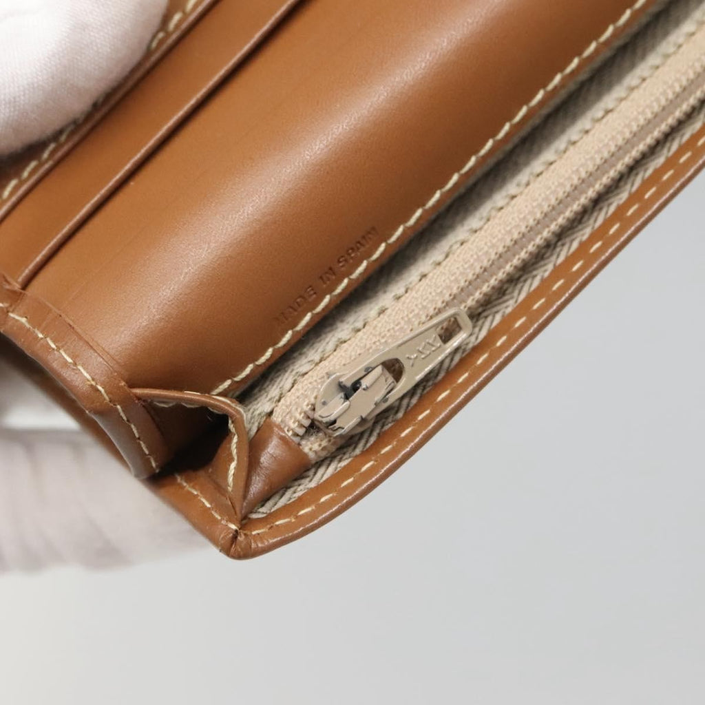 Christian Dior Trotter French Wallet Diorissimo Canvas Green Canvas Wallets Accessory (Pre-Owned)