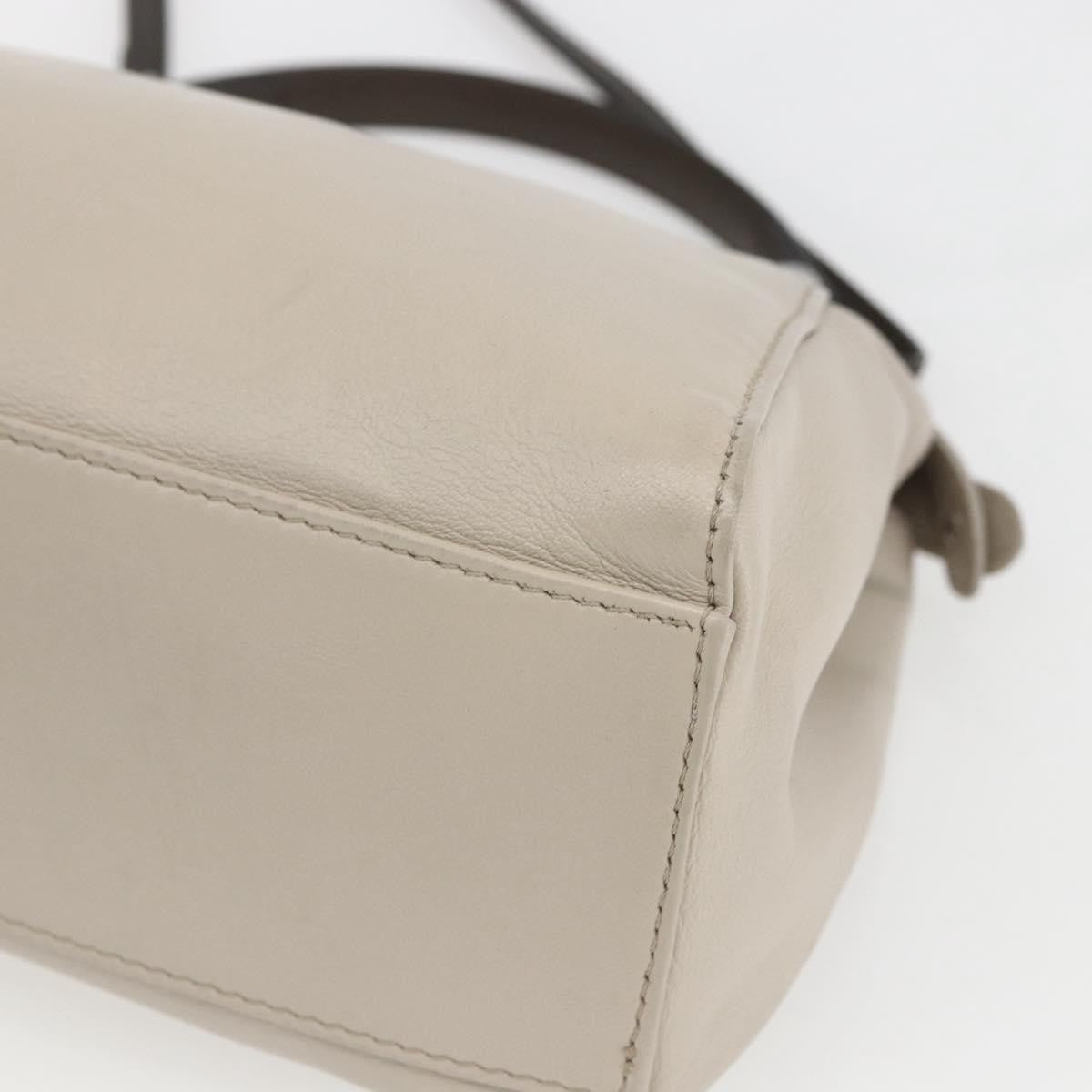 Fendi Peekaboo Bag Leather Beige Leather Handbag