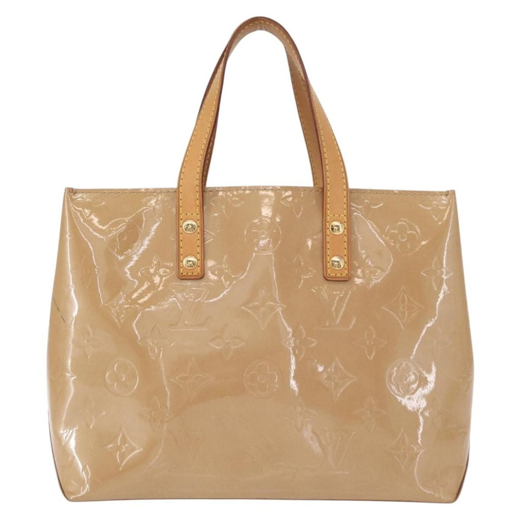 Louis Vuitton Reade Handbag Monogram Vernis Beige Patent_Leather Handbag