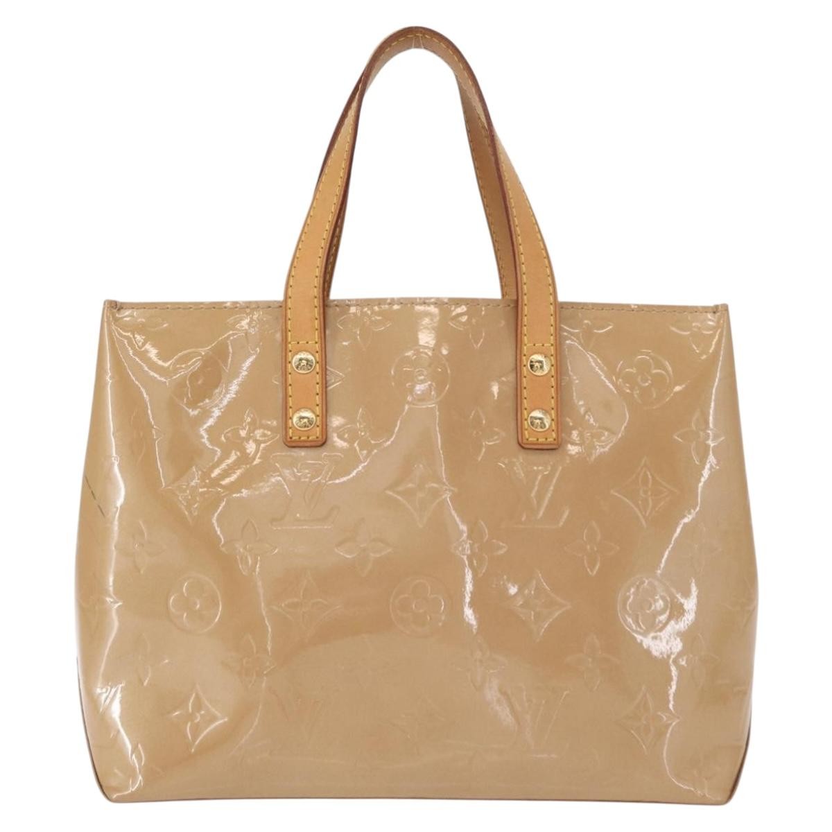Louis Vuitton Reade Handbag Monogram Vernis Beige Patent_Leather Handbag