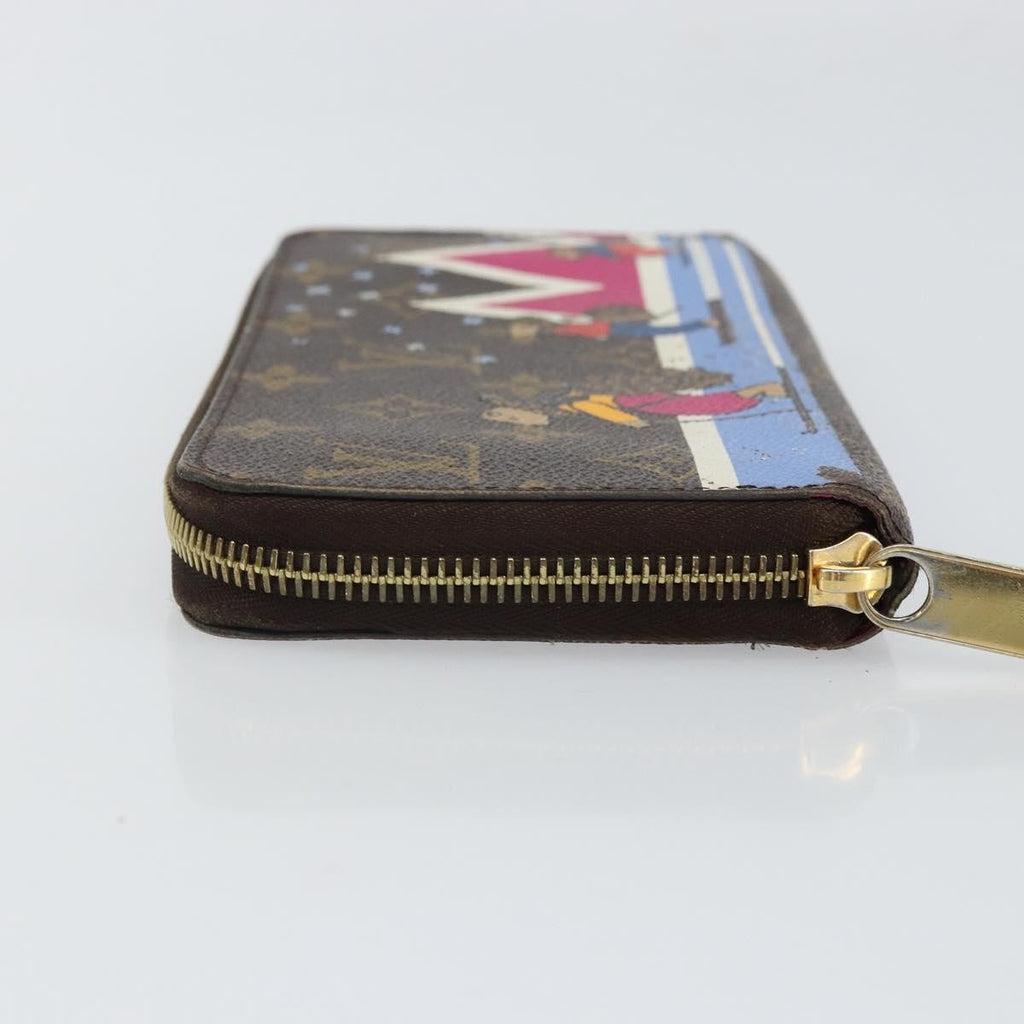 Louis Vuitton Zippy Wallet Canvas Brown Canvas Wallets Accessory