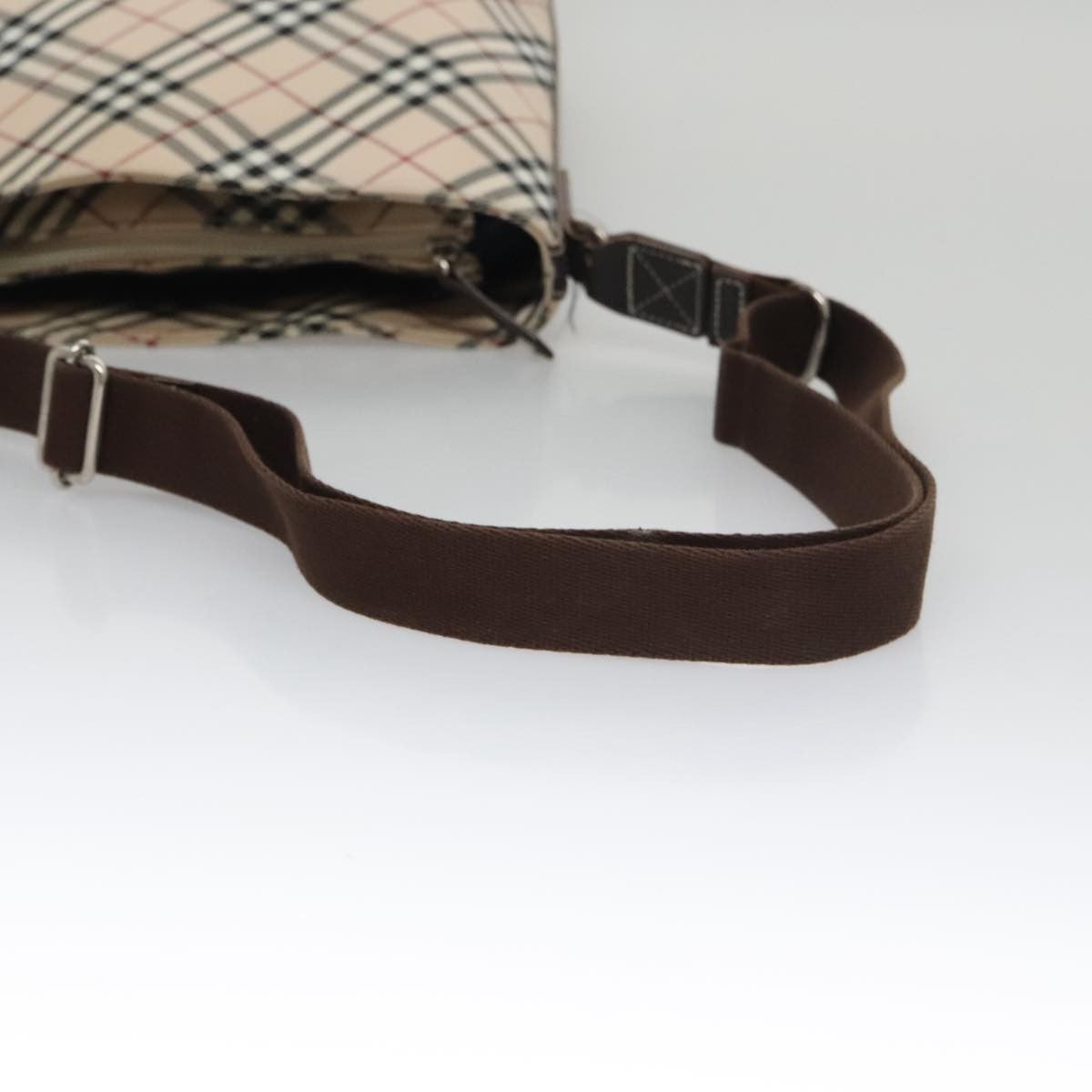 Burberry Nova Check Shoulder Bag Canvas Beige Canvas Shoulder Bag