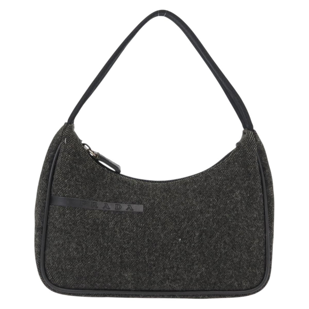 Prada Re-Edition 2000 Hobo Wool Gray Wool Handbag