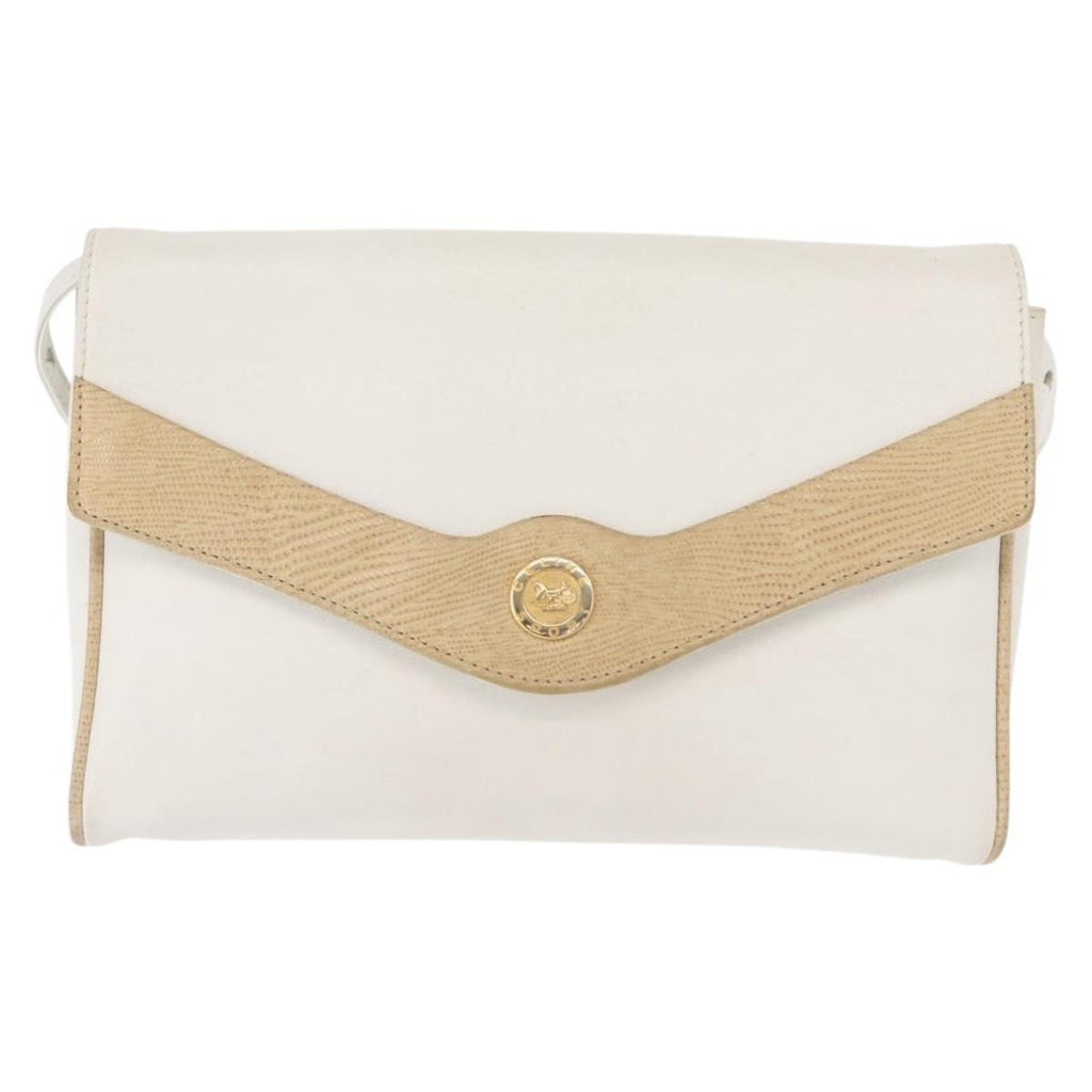Celine Shoulder Bag Leather White Leather Shoulder Bag Bag