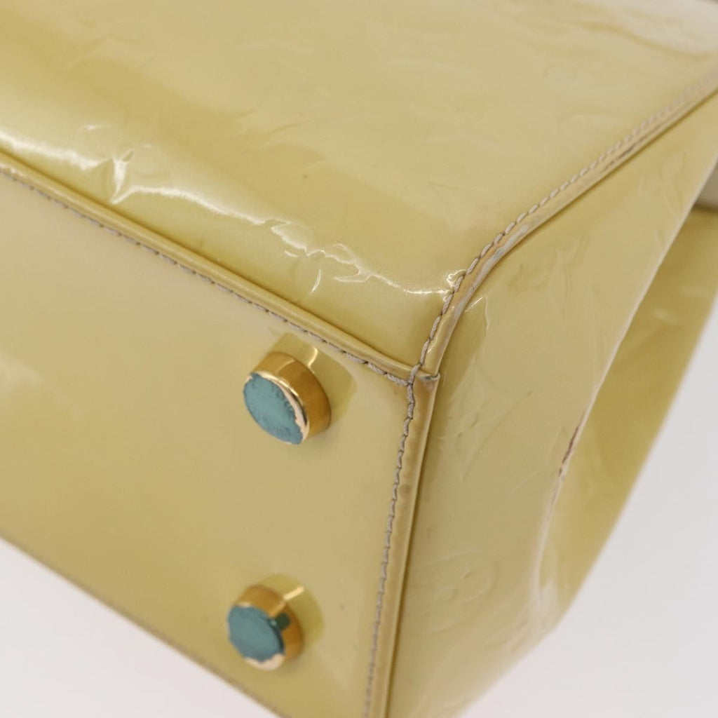Louis Vuitton Brea Handbag Monogram Vernis Yellow Patent_Leather Handbag