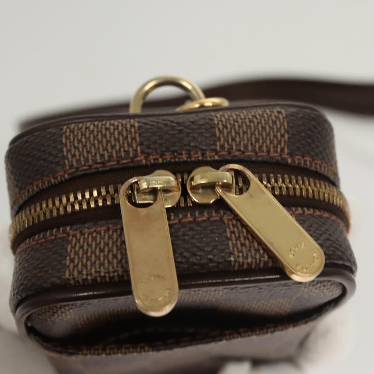 Louis Vuitton Etui Okapi Camera Case Damier Brown Canvas Bag