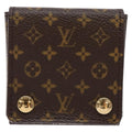 Louis Vuitton Case Jewelry Box Canvas Brown Canvas Wallets Accessory