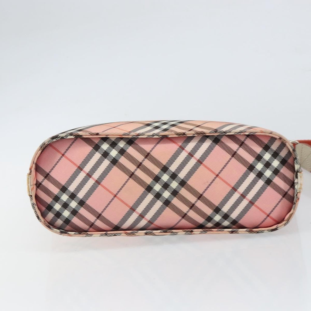 Burberry Nova Check Shoulder Bag Canvas Pink Canvas Shoulder Bag