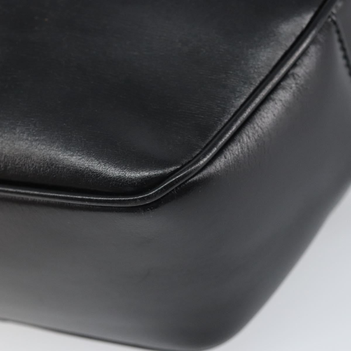 Celine Circle Logo Shoulder Bag Leather Black Leather Shoulder Bag Bag