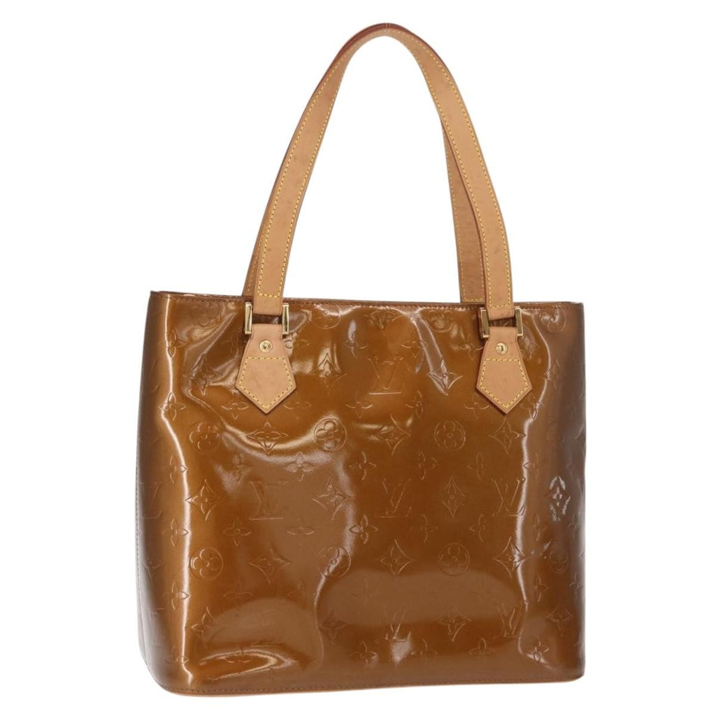 Louis Vuitton Houston Handbag Monogram Vernis Brown Patent_Leather Handbag