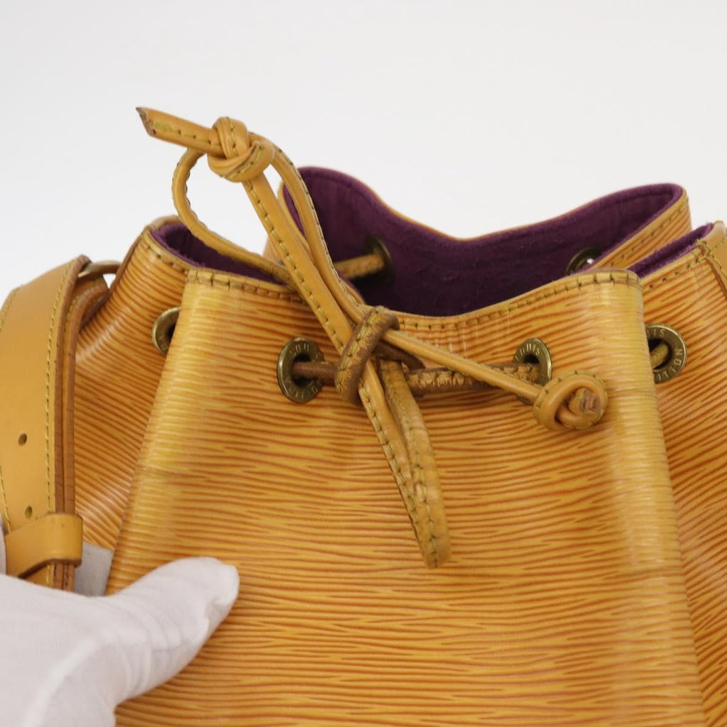 Louis Vuitton Noe Handbag Epi Leather Yellow Leather Shoulder Bag