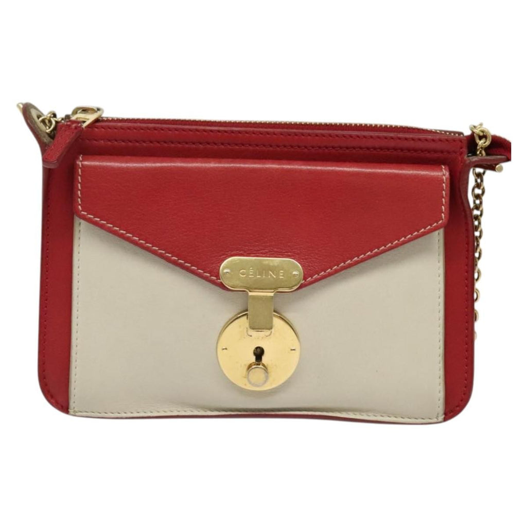 Celine Shoulder Bag Leather Red Leather Shoulder Bag Bag