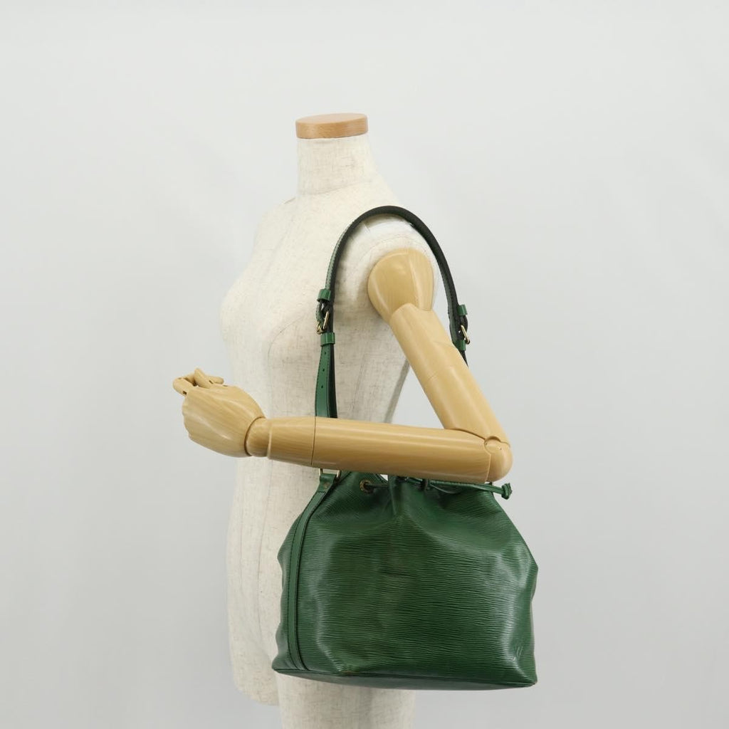 Louis Vuitton Petit Noe Handbag Epi Leather Green Leather Shoulder Bag