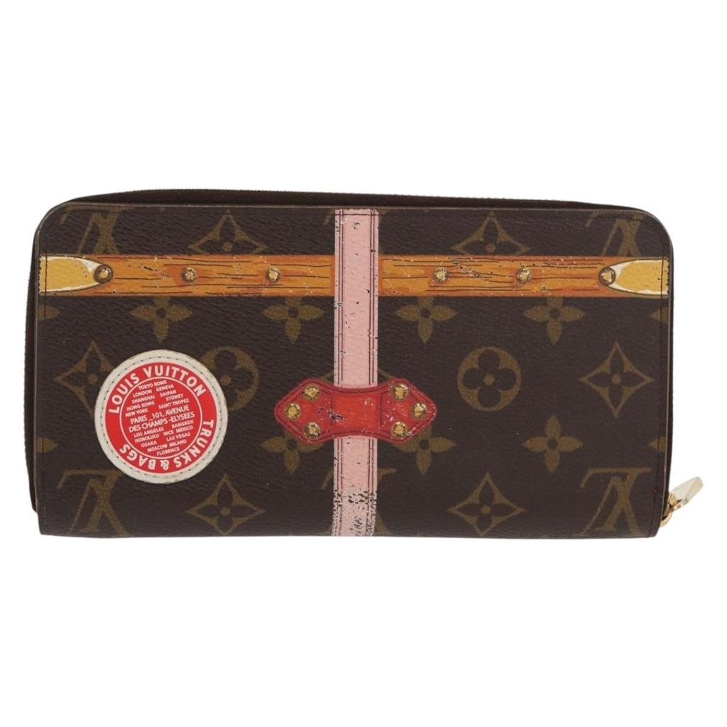 Louis Vuitton Zippy Wallet Canvas Brown Canvas Wallets Accessory