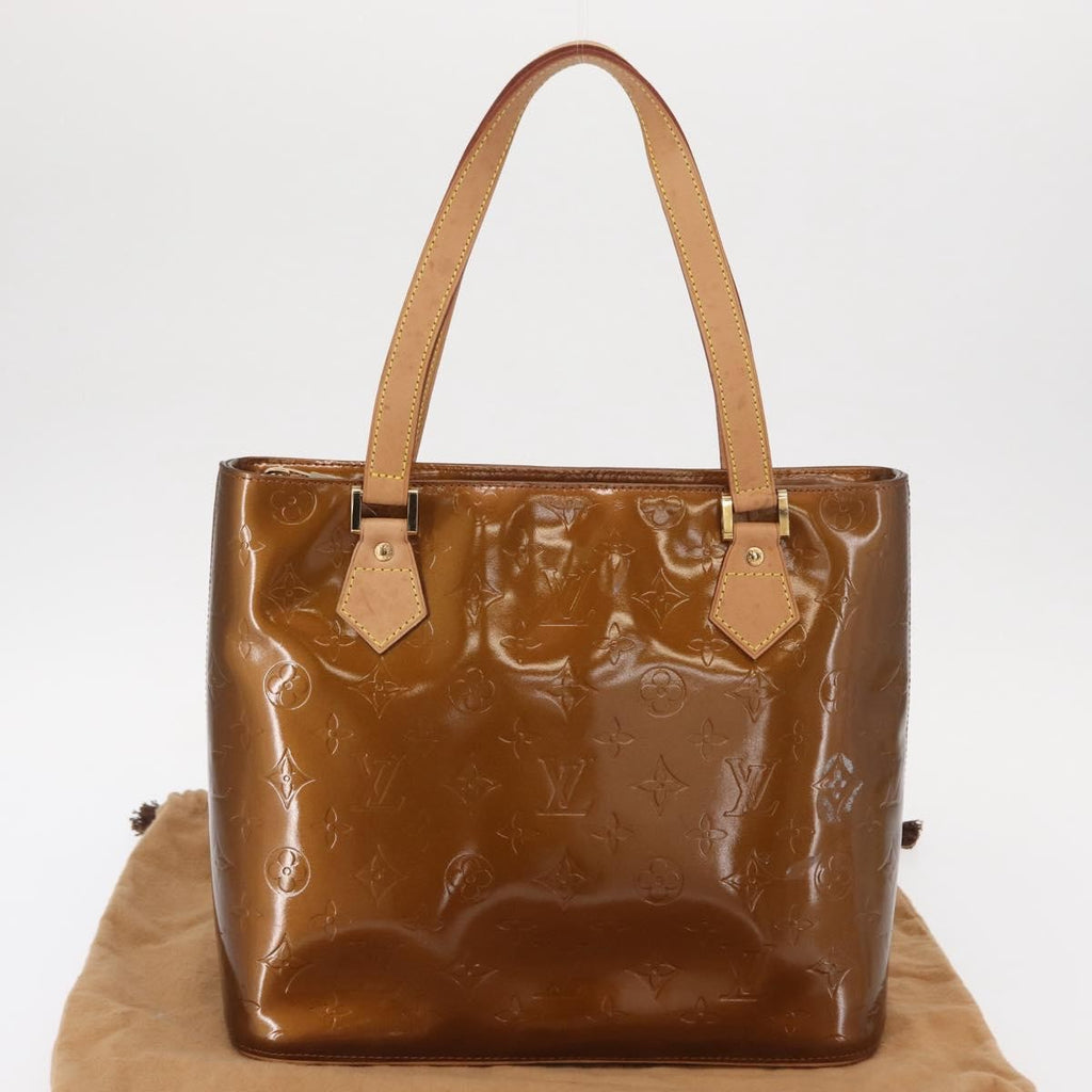 Louis Vuitton Houston Handbag Monogram Vernis Brown Patent_Leather Handbag