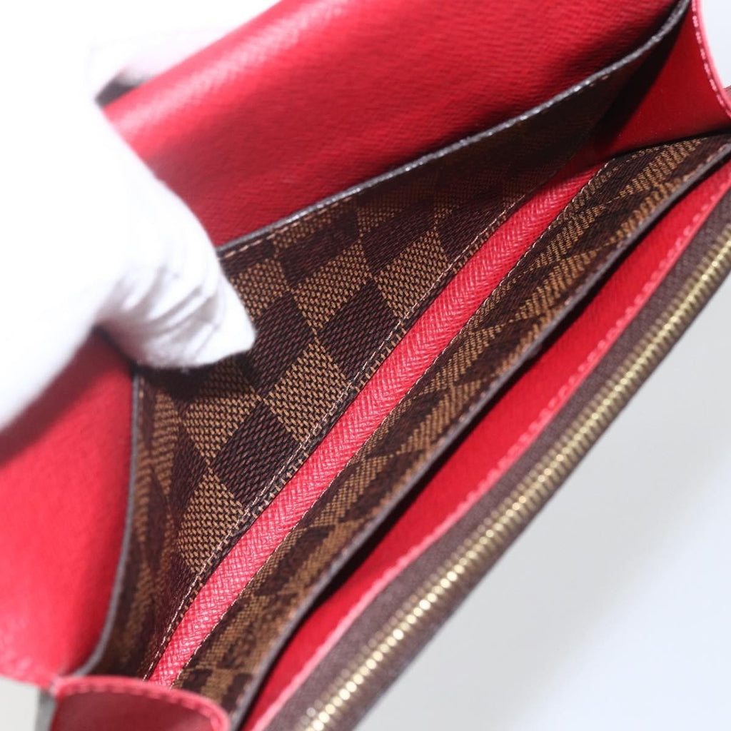 Louis Vuitton Emilie Wallet Damier Brown Canvas Wallets Accessory