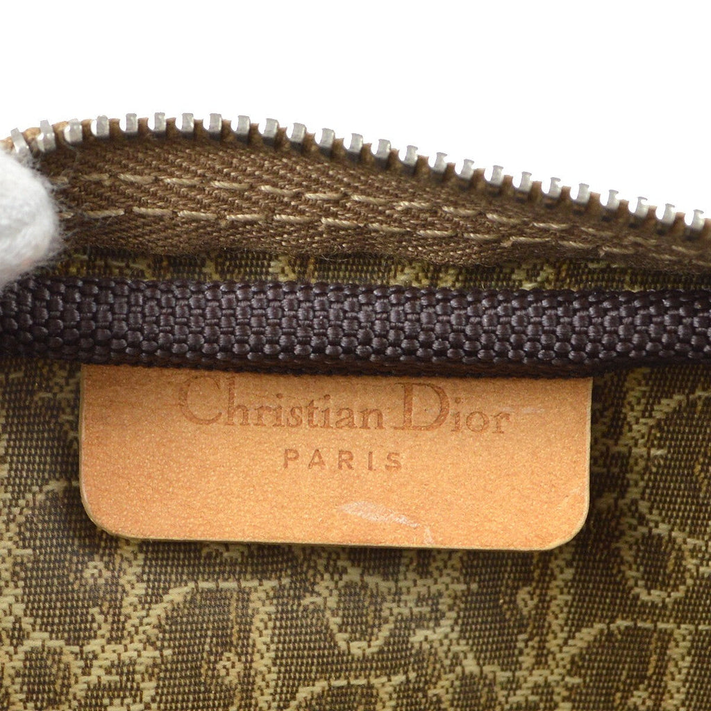 Christian Dior Vintage Trotter Pouch Canvas Beige Canvas Clutche & Pouche Bag (Pre-Owned)
