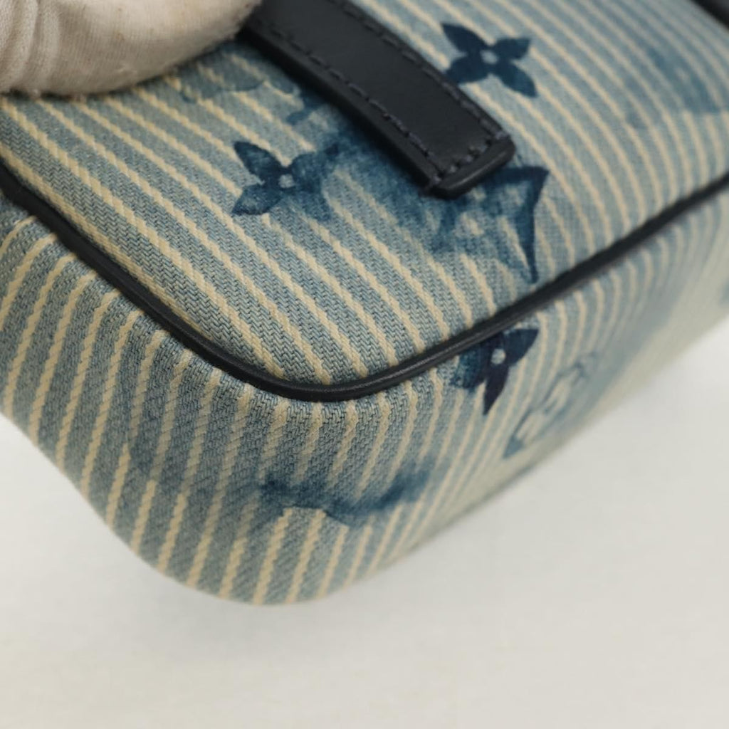 Louis Vuitton Outdoor Pouch Limited Edition Monogram Watercolor Stripes Denim Blue Canvas Clutche & Pouche Bag