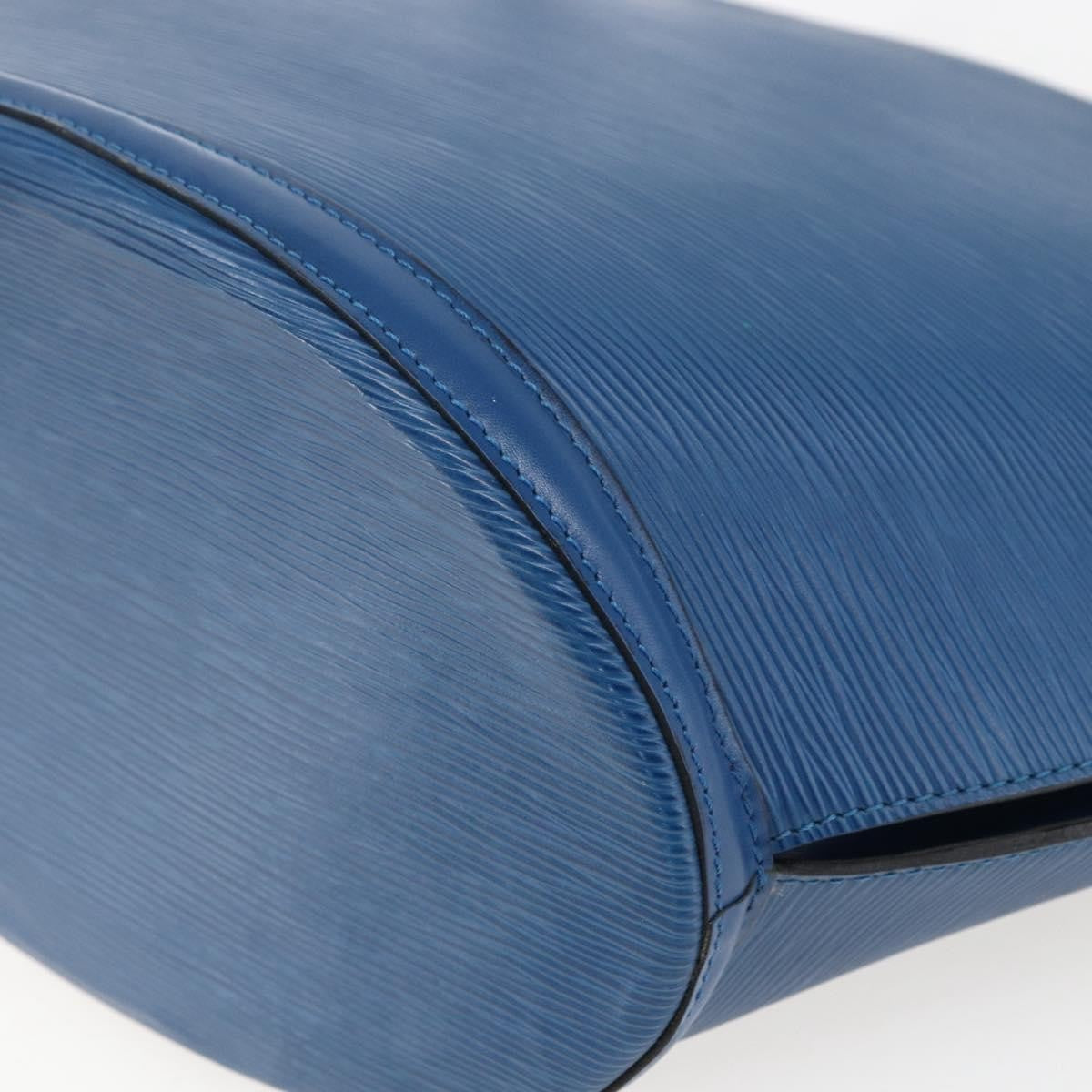 Louis Vuitton Saint Jacques Handbag Epi Leather Blue Leather Shoulder Bag