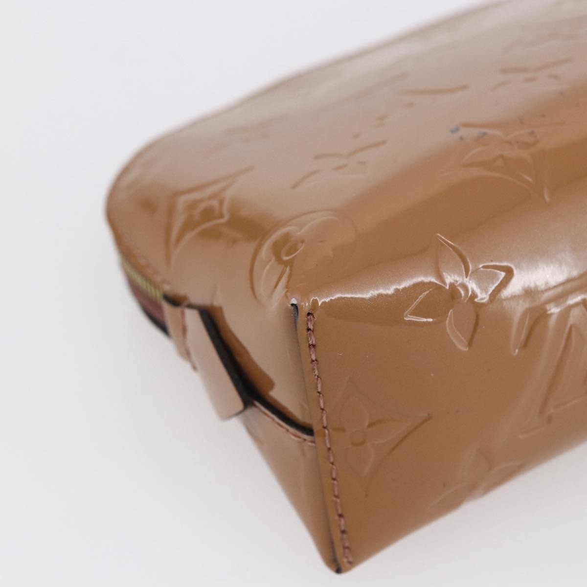 Louis Vuitton Cosmetic Pouch Monogram Vernis Brown Patent_Leather Clutche & Pouche Bag