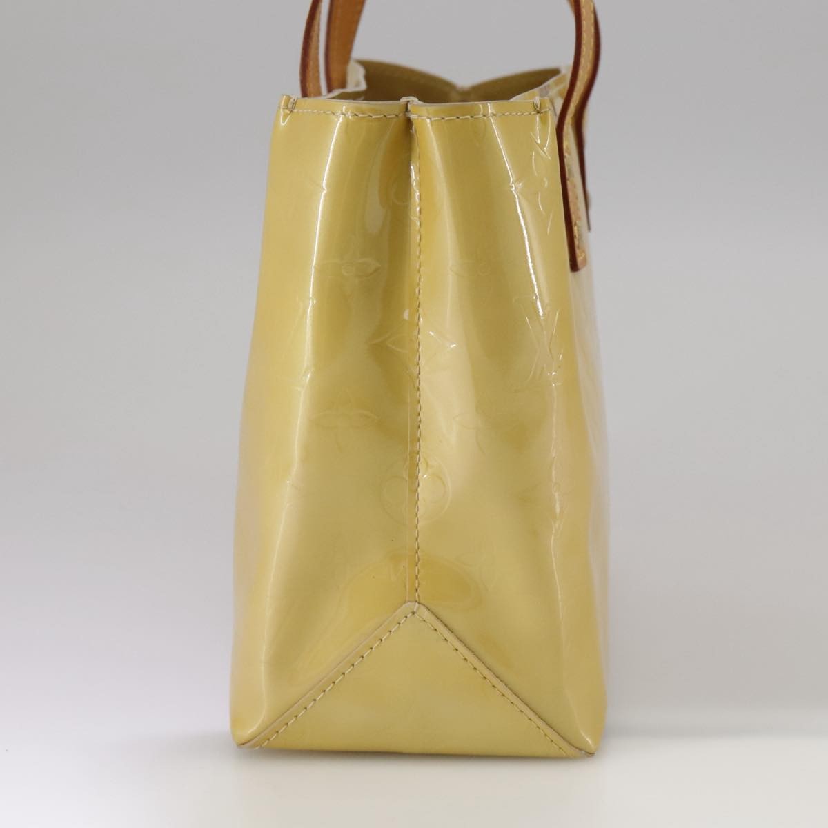 Louis Vuitton Reade Handbag Monogram Vernis Beige Patent_Leather Handbag