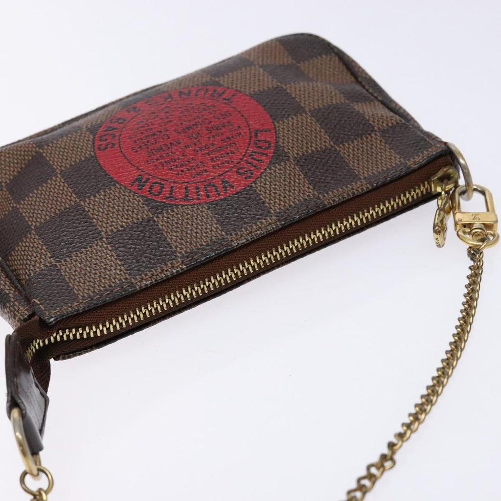 Louis Vuitton Pochette Accessoires Limited Edition Damier Brown Canvas Clutche & Pouche Bag
