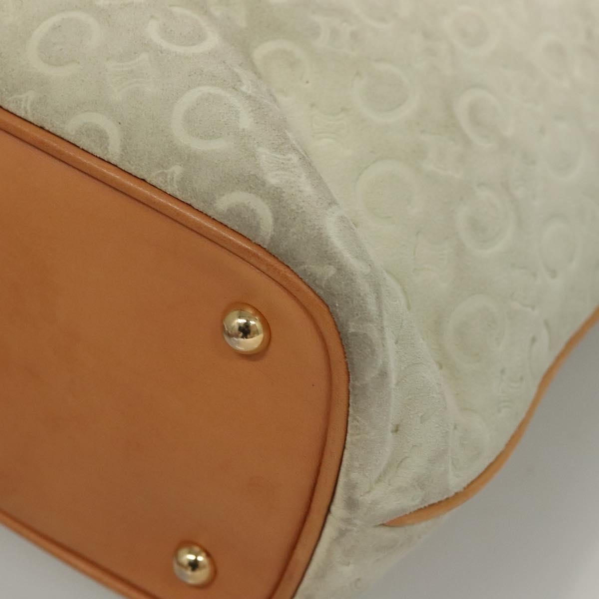 Celine Vintage Macadam Tote Bag C Macadam Suede White Suede Tote Bag Bag
