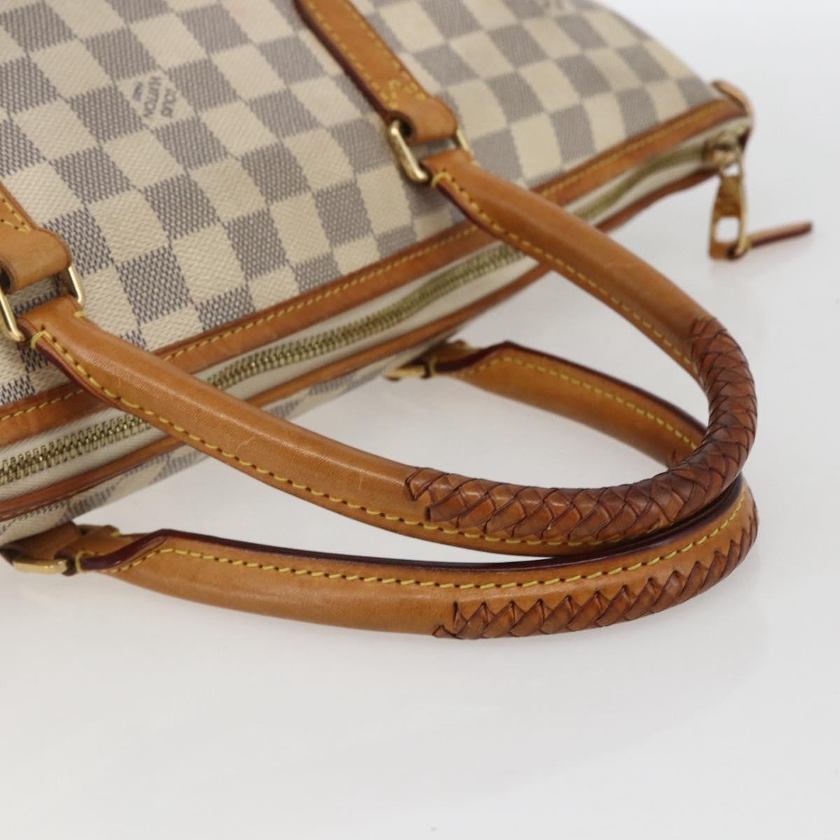Louis Vuitton Riviera Handbag Damier White Canvas Handbag