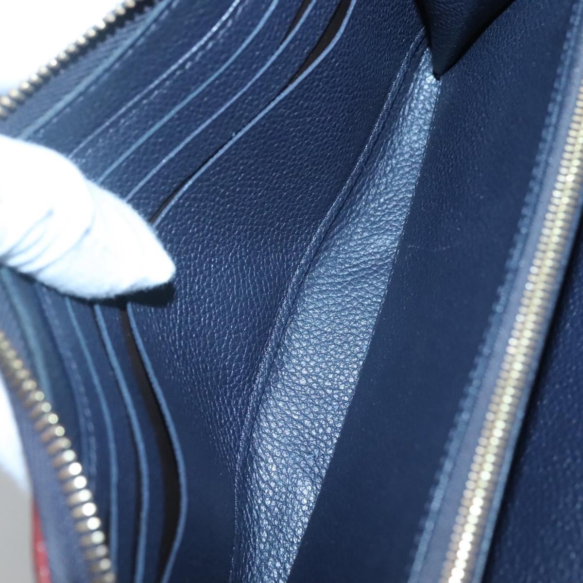 Louis Vuitton Portefeuille Zippy Monogramme Empreinte Monogramme Empreinte Navy Leather Wallets Accessory