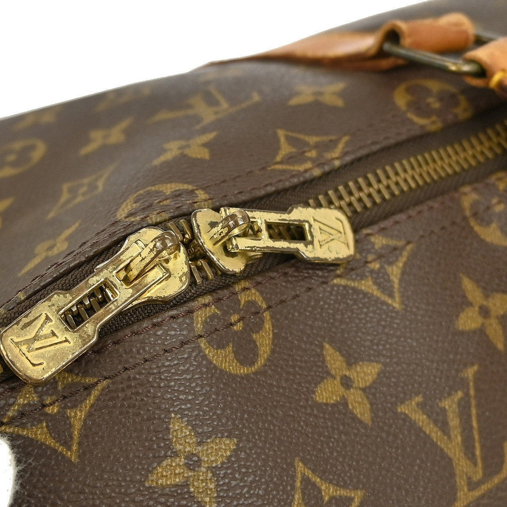Louis Vuitton Keepall Bag Monogram Canvas Brown Canvas Travel Bag