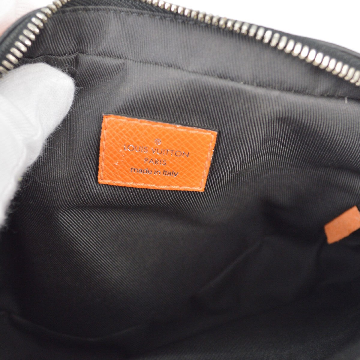 Louis Vuitton Outdoor Bumbag Monogram Taigarama Orange Leather Clutche & Pouche Bag