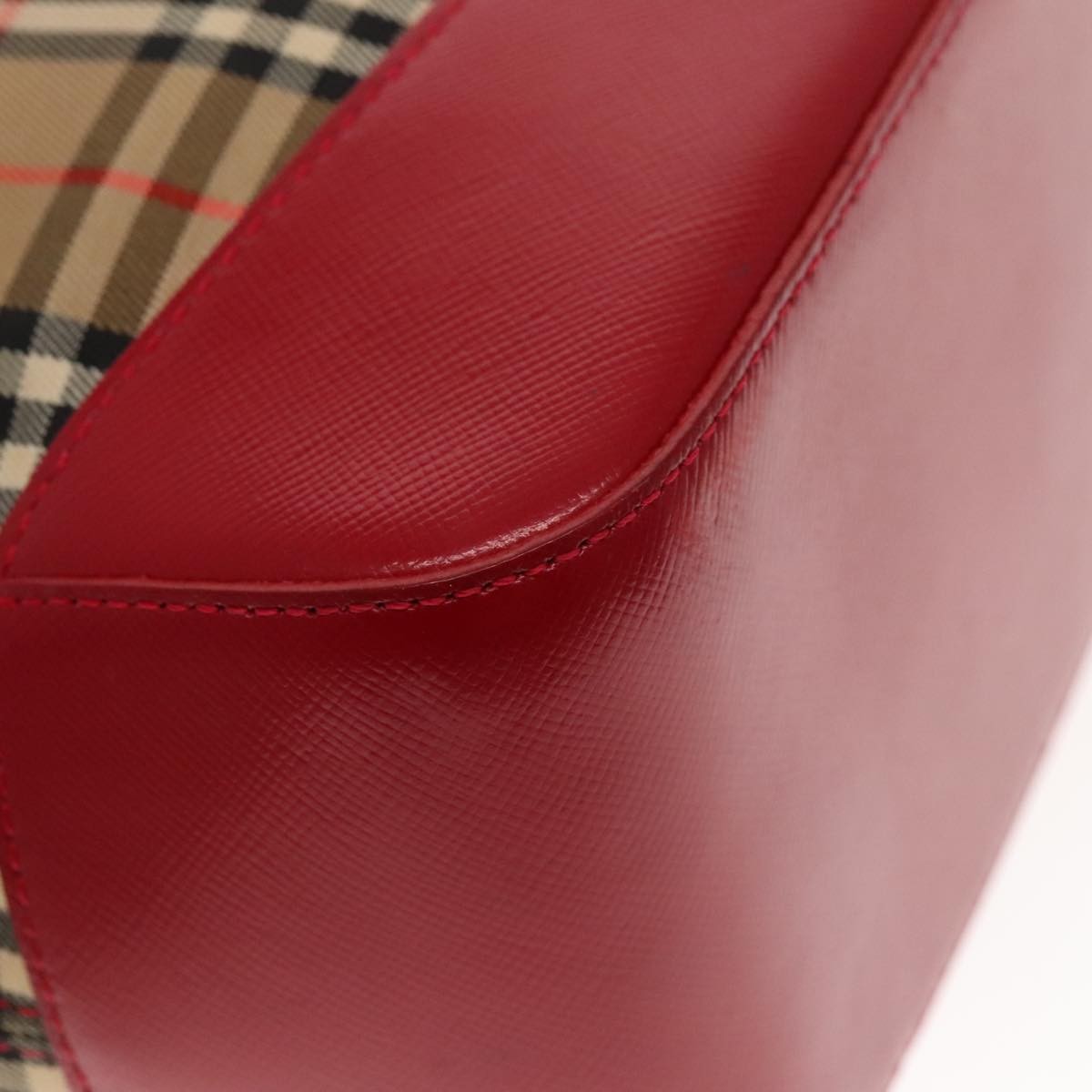 Burberry Nova Check Shoulder Bag Canvas And Leather Beige Canvas Shoulder Bag