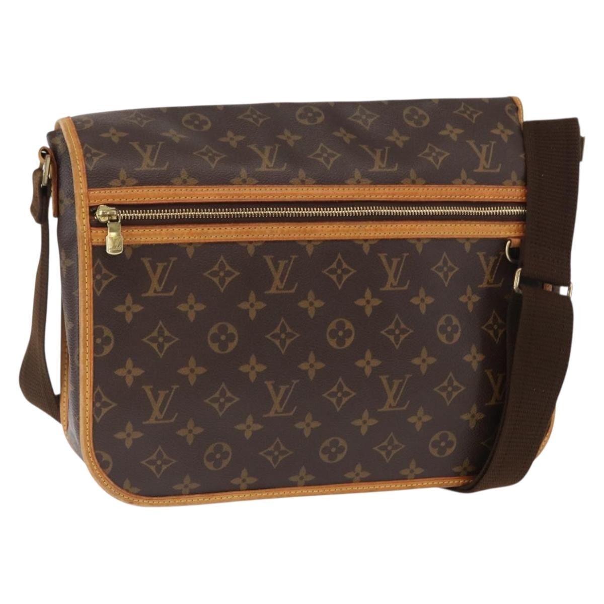 Louis Vuitton Bosphore Messenger Bag Monogram Canvas Brown Canvas Shoulder Bag