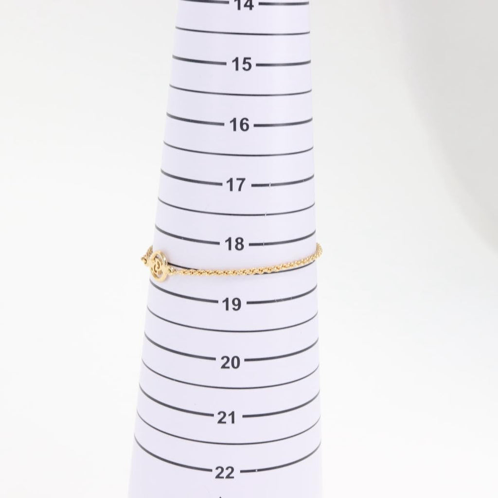 Christian Dior Vintage Logo Bracelet Metal Gold Metal Bracelet Jewelry (Pre-Owned)