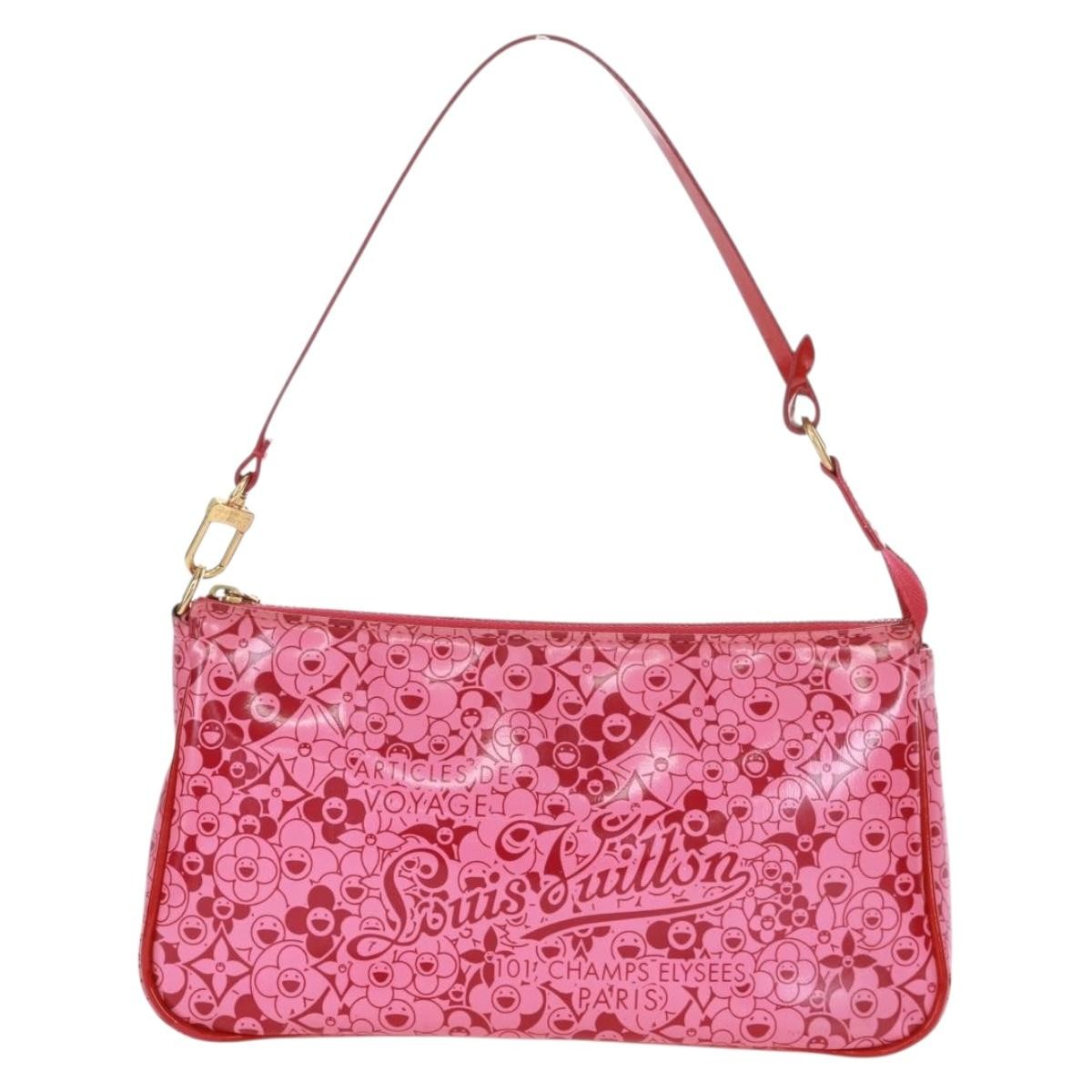 Louis Vuitton Pochette Accessoires Cosmic Blossom Pink Pvc Clutche & Pouche Bag