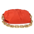 Bottega Veneta The Chain Pouch Leather Orange Leather Clutche & Pouche Bag