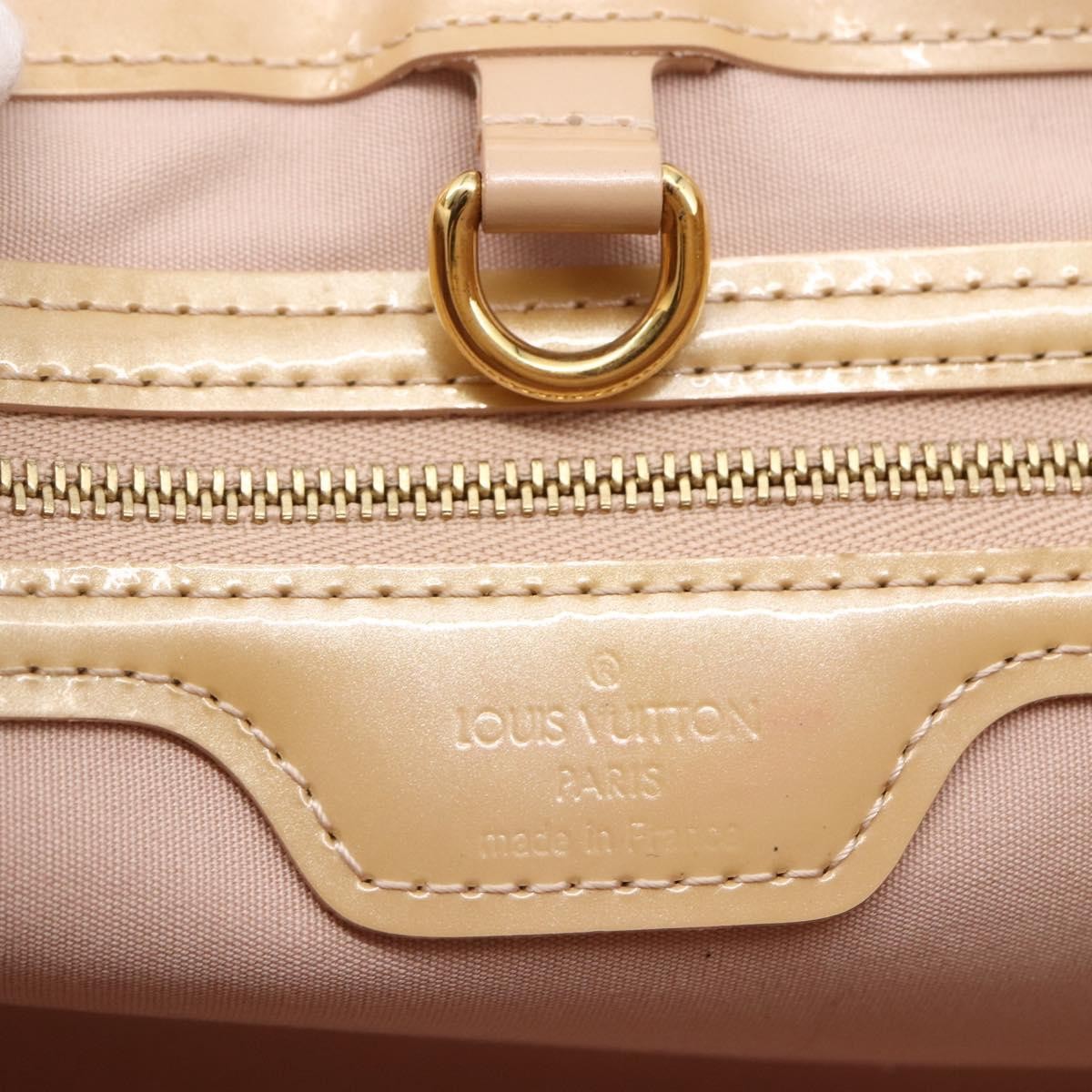 Louis Vuitton Wilshire Handbag Monogram Vernis Beige Patent_Leather Handbag