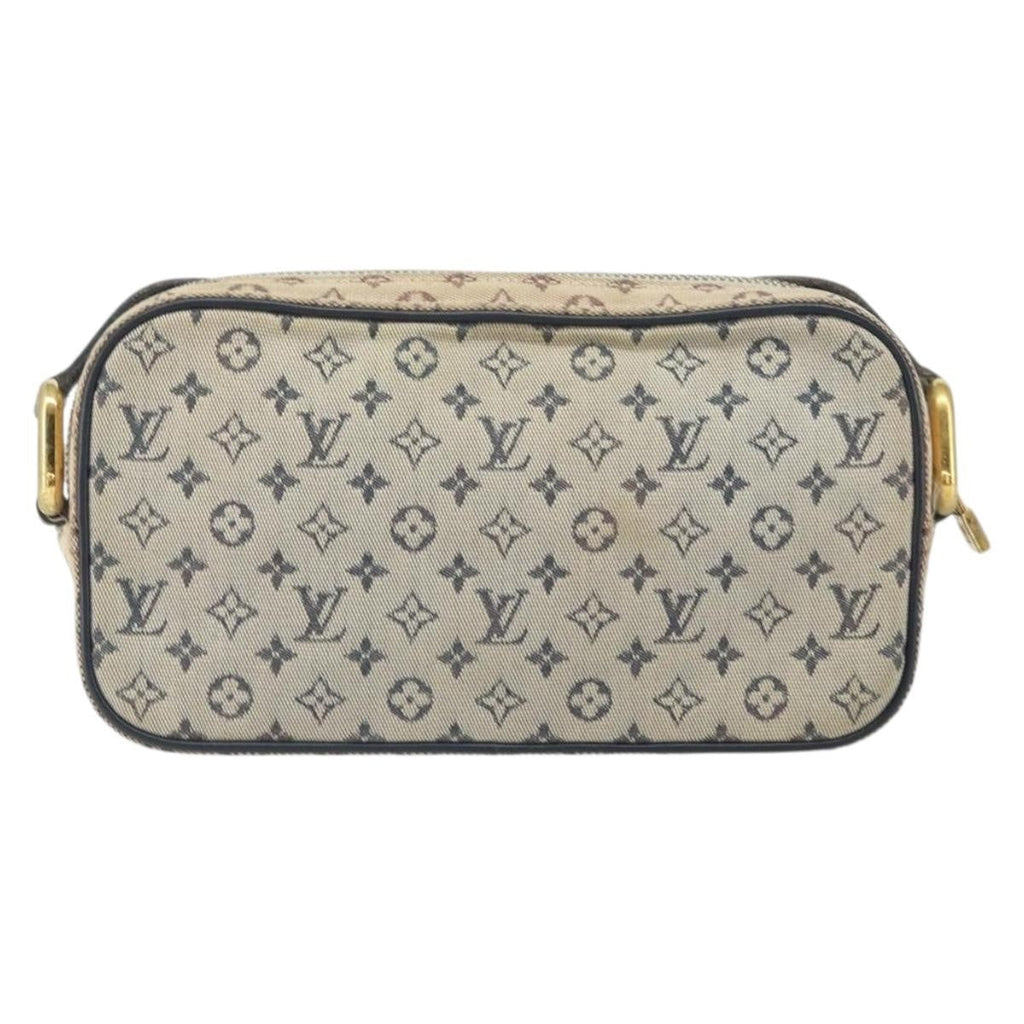 Louis Vuitton Juliette Crossbody Bag Mini Lin Blue Canvas Shoulder Bag
