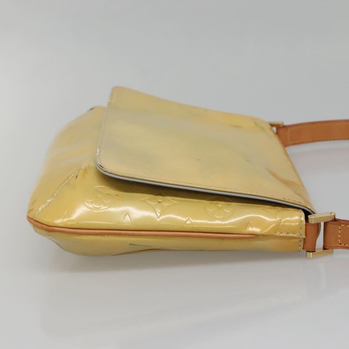 Louis Vuitton Thompson Street Handbag Monogram Vernis Beige Patent_Leather Shoulder Bag