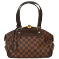 Louis Vuitton Verona Handbag Damier Brown Canvas Handbag