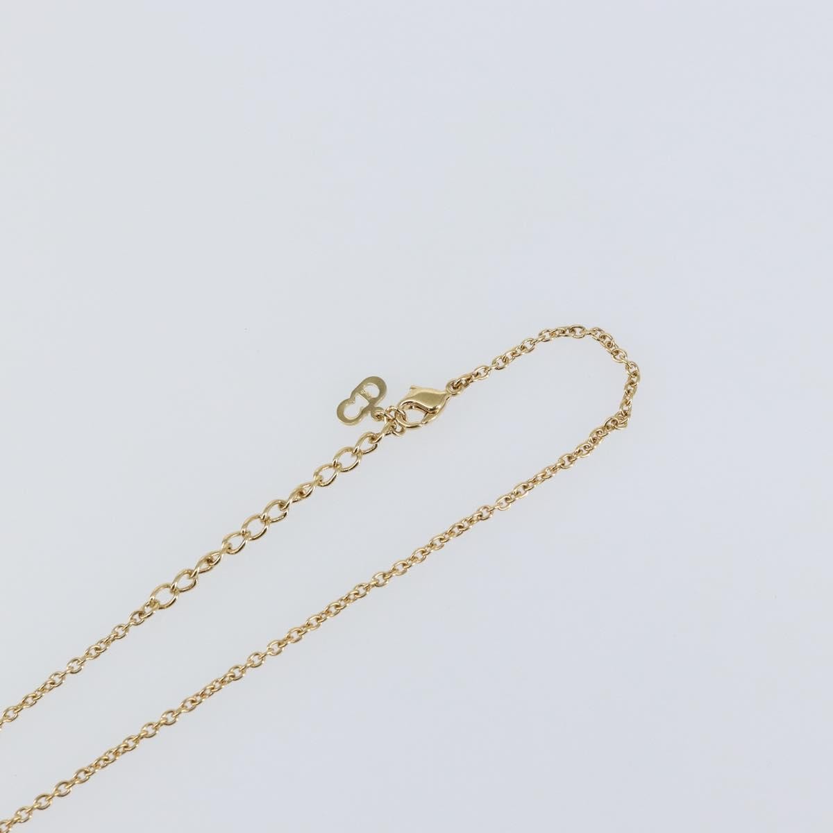 Christian Dior Cd Pendant Necklace Metal Gold Metal Jewelry (Pre-Owned)