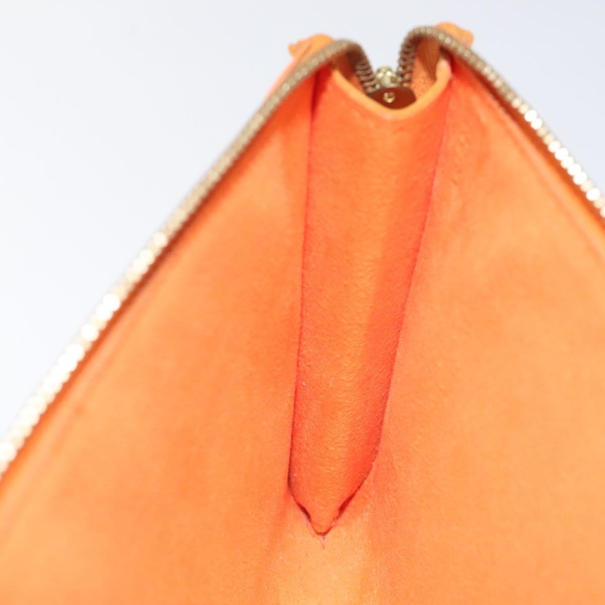 Louis Vuitton Pochette Accessoires Epi Leather Orange Leather Clutche & Pouche Bag