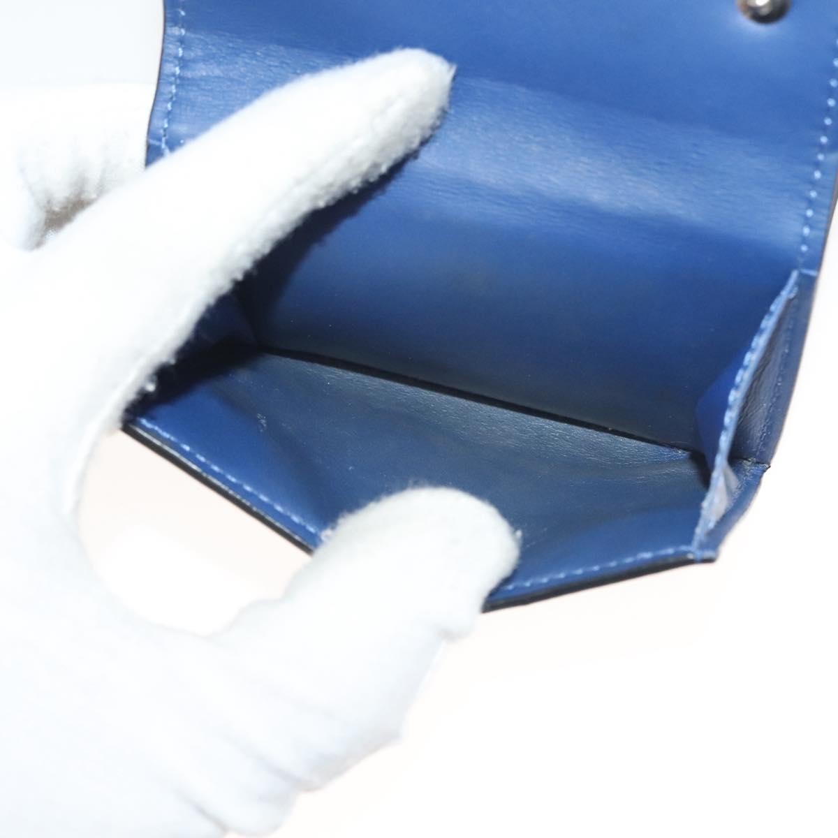 Louis Vuitton Discovery Wallet Monogram Taigarama Blue Leather Wallets Accessory
