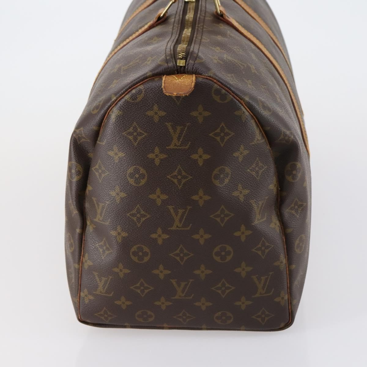 Louis Vuitton Keepall Bag Monogram Canvas Brown Canvas Travel Bag
